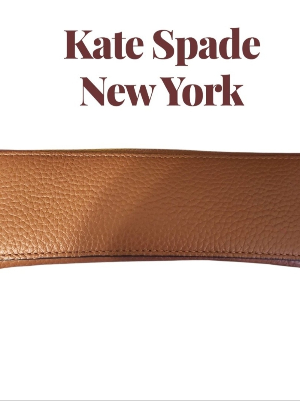 KATE SPADE New York Monica Pebbled Learher Crossbody Bag- Warm Gingerbread - Picture 14 of 15